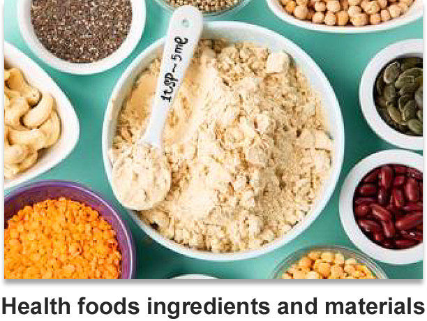 Health foods ingredients and materials